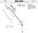 Page A Diagram and Parts List for SST Featherlite  25 HO Type 4 Weed Eater Trimmer